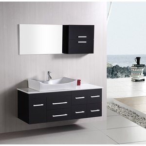 Hangzhou Vermont Modern Vanity <strong>White</strong> Black <strong>Wall</strong> Hang Bathroom Sink <strong>Cabinet</strong> With Basin - Product Image 2