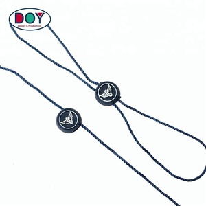 Directo de fábrica, bajo MOQ Popular personalizado logotipo de la marca negro Etiqueta de sello de plástico Cadena de - Product Image 5