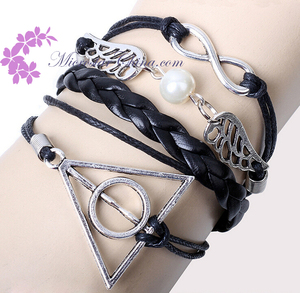 Hot vente Stock bijoux Lots Styles Weave en cuir Charm Bracelet U choisissez - Product Image 5