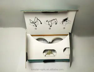 March Promotional 10% off , V2.0 Google Cardboard Portable Custom VR Cardboard 3D Virtual Reality Glasses For 3D Video
