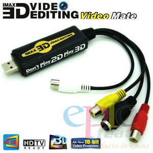 2d 3d usb éditeur de vidéo haute définition dispositif de montage vidéo - Product Image 1