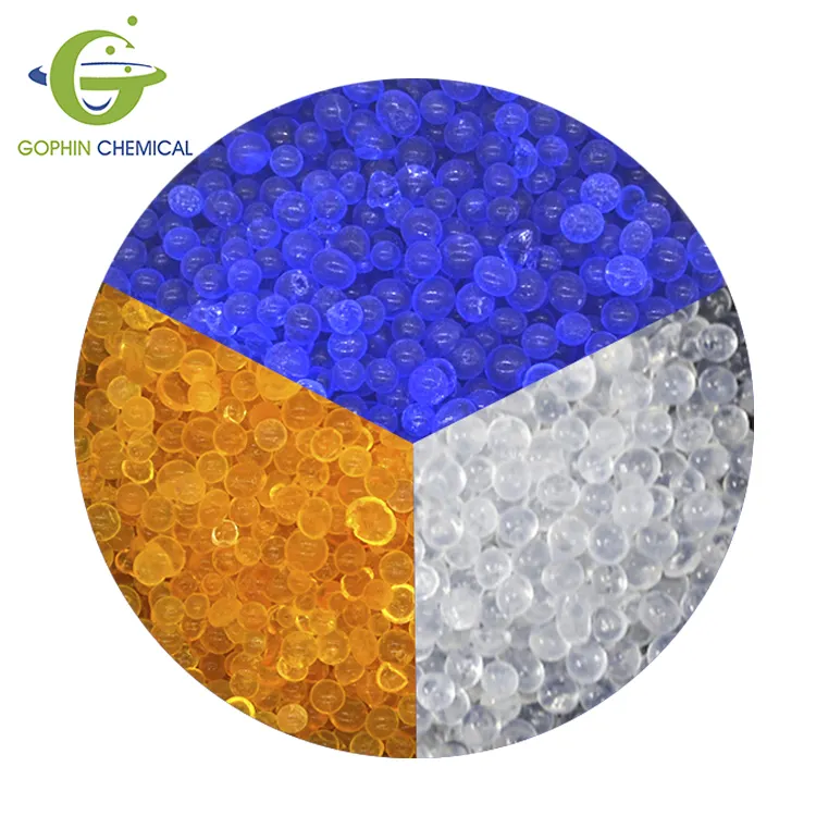 Blue White Orange Color Desiccant 0.005-25キロSilica Gel