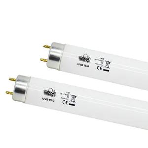 reptile tube light Suppliers-18 Watt high uv output fluorescent t8 tube reptile uvb 15.0 light for turtle