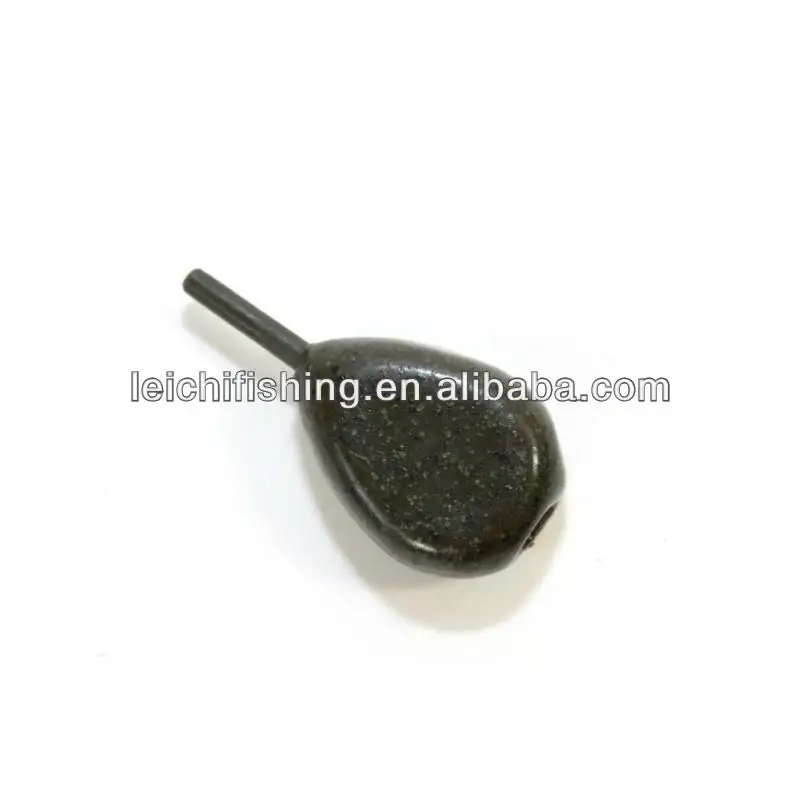 flat pear inline carp fishing leads