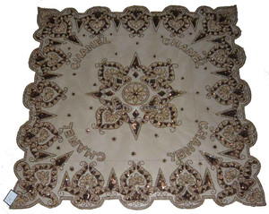 Nappe carrée générique 100x100 cm, broderie ajourée, couvre-table brodé - Product Image 6
