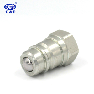 GT-C1 1/2 "BSP NPT ISO7241 robinet à boisseau sphérique en acier au carbone à la fois dans la douille et la prise pionnier Style <span class=keywords><strong>tracteur</strong></span> <span class=keywords><strong>hydraulique</strong></span> <span class=keywords><strong>raccord</strong></span> rapide - Product Image 2