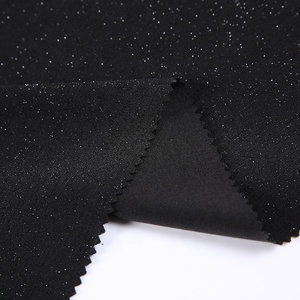 Nouveau style noir brillant 96% polyester 4% spandex tricot <span class=keywords><strong>lurex</strong></span> paillettes tissu - Product Image 1