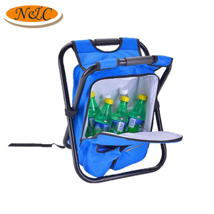 Sac à dos portable, chaise d'extérieur pliable, avec sac glacière, pour randonnée <span class=keywords><strong>Camping</strong></span> pêche plage - Product Image 3