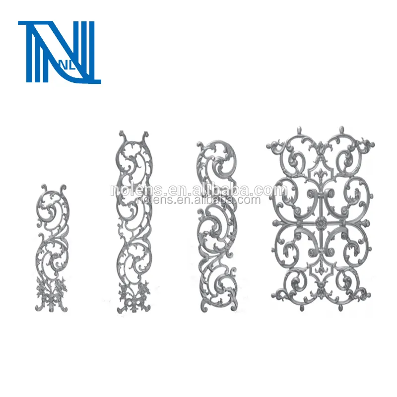 Outdoor Balcony Railing Wrought Iron Belly Balusters Wholesale