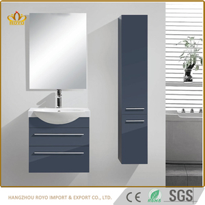 Piedra Artificial cuenca mdf espejo de <span class=keywords><strong>baño</strong></span> con espejo de esquina del gabinete del fregadero - Product Image 5