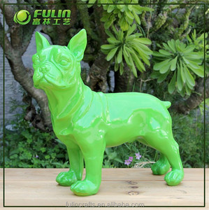 Statue de <span class=keywords><strong>bouledogue</strong></span> <span class=keywords><strong>anglais</strong></span> et <span class=keywords><strong>français</strong></span> abstrait artisanat en résine pour la décoration de la maison et du jardin - Product Image 4