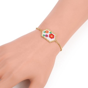 Moyamiya Miyuki perles personnalisé fleur Pentagone japonais <span class=keywords><strong>mariage</strong></span> ensemble de bijoux en gros mode collier Bracelet boucle d'oreille - Product Image 6