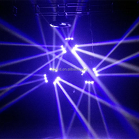 Mini éclairage de scène LED rotatif à trois rangées, avec faisceau d'araignée, éclairage Disco de chine, bon marché, 1 unité