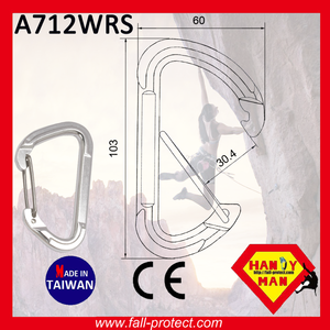 Taiwan CE Certified 23KN Rock Climbing Aluminum Carabiner - Product Image 5