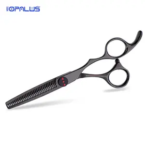 Hair scissors japan steel black titanium hairdressing hair thinning scissors hair cut suppliers barber shears MS037-30T