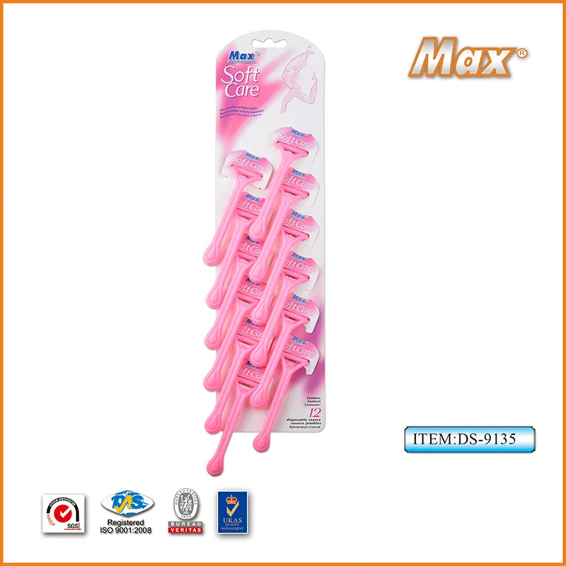 Max Razor Blades Soft Care Pink Ladies Razor Shaving