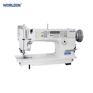 WD-722 Yüksek Hızlı Lockstitch Dikiş Makinesi Kullanılan Iğne Besleme Yatak Besleme Yatak Dikiş Makinesi