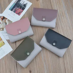New Arrival Fashion Pouch PU Coin Purse Wallet For Girls Waterproof Durable Coin Purse