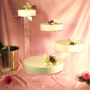 Professional Design Acrylic <strong>Cake</strong> <strong>Stand</strong> for Weddings Clear Plexiglass Wedding <strong>Cake</strong> Display <strong>Stand</strong> - Product Image 2