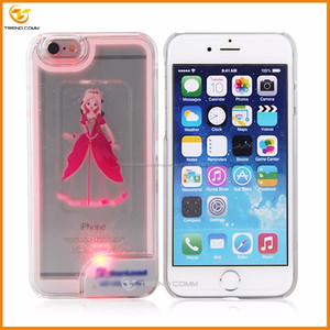 LED clair <span class=keywords><strong>neige</strong></span> blanc pricess liquide cas de couverture pour l'iphone 6 6 s - Product Image 4