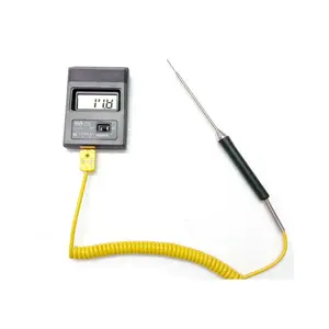 Needle Shaped Handle K Type Thermocouple Temperature Sensor With The Yellow Plug