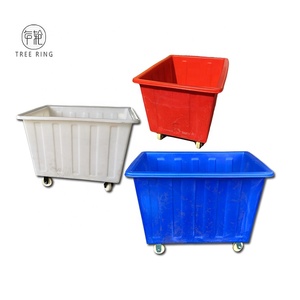 300-500 kg वर्ग Rotomolded प्लास्टिक कपड़े धोने वाणिज्यिक मोबाइल गाड़ी - Product Image 2