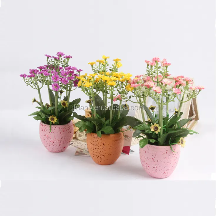 Zakka डेस्कटॉप गहने छोटे कमरों का पौधों घर कृत्रिम बोन्साई सजावटी फूल और माल्यार्पण, संरक्षित फूल और पौधों 23cm