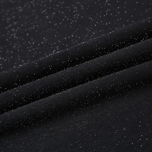 Nouveau style noir brillant 96% polyester 4% spandex tricot <span class=keywords><strong>lurex</strong></span> paillettes tissu - Product Image 3