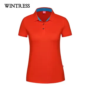 Nouveau design de polo respirant personnalisé pour <span class=keywords><strong>femmes</strong></span> Vente en gros Polo vierge à <span class=keywords><strong>manches</strong></span> <span class=keywords><strong>courtes</strong></span> - Product Image 1