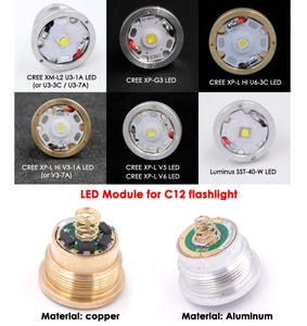 Grosir C12 SST-40 Aluminium LED Torch AMC7135 senter kinerja tinggi pencahayaan luar ruangan