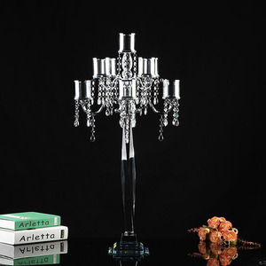 Hermosa decoración de la Mesa de boda de cristal <span class=keywords><strong>candelabro</strong></span> para 5 brazos - Product Image 4