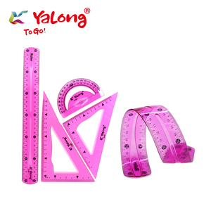 Yalong Linh Hoạt Cai Trị Thiết Lập 30 Cm Đo Công Cụ Thiết Lập Trong Suốt Cai Trị Toán Học Thiết Lập Cho Văn Phòng Và Sinh Viên - Product Image 2