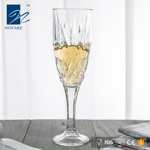 Copa de Vidrio de Soda-Lima de Tallo Alto de Lujo al por Mayor, sin Plomo, para Flautas, 200 ml, Transparente, Clásica y Elegante para Celebraciones - Product Image 5