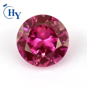 Fake gemstone AAA grade 5# red ruby round 5mm ruby for jewelry