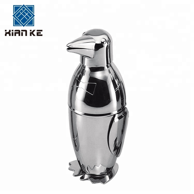 300ml 500ml Edelstahl Bar Werkzeug Pinguin Cocktail Shaker