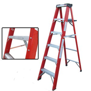 Escabeau en fibre de verre à chevrons haute résistance Échelle pliante d'excellente qualité pour usage industriel Entrepôt Supermarché <span class=keywords><strong>Lidl</strong></span> - Product Image 4