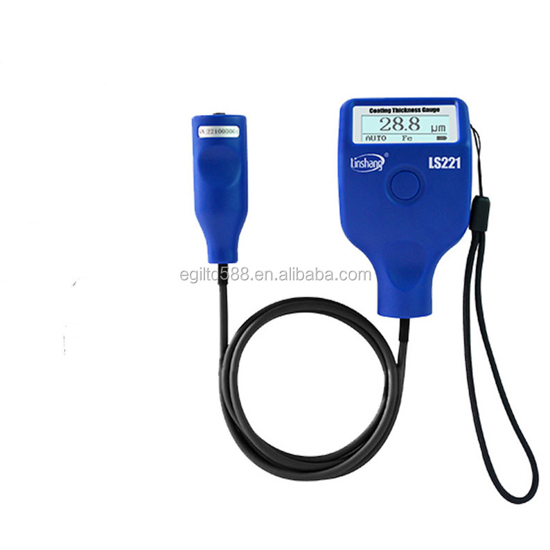 LS221 Linshang Dry Film Coating Thickness Gauge Measure Non-Magnetic Non-Conductive Coatings With External Cable Probe
