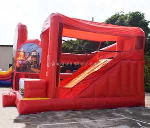 Partido caliente de la venta personalizada Combo gorila inflable con tobogán para niños Juego salto caatle - Product Image 4