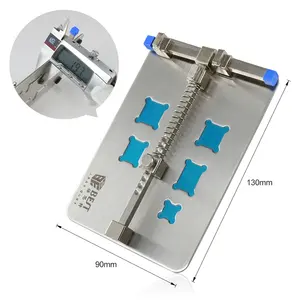 BST-001D 13*9cm Thickening Stainless Steel Motherboard PCB Holder Fixture with CPU Groove For Mobile Phone Board Repair Tools