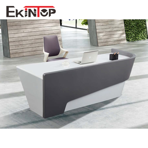 Mostradores <span class=keywords><strong>de</strong></span> Recepción Modernos para <span class=keywords><strong>Spa</strong></span>, Diseño en Madera Blanca, Estilo Hotel, Tapizados, para Salón <span class=keywords><strong>de</strong></span> Belleza, Oficina - Product Image 3