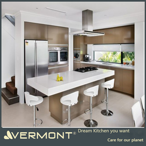 Diseño de <span class=keywords><strong>Cocina</strong></span> Americana Moderna de Vermont con Gran Barra de <span class=keywords><strong>Desayuno</strong></span> y Gabinetes de <span class=keywords><strong>Cocina</strong></span> Modulares - Product Image 4