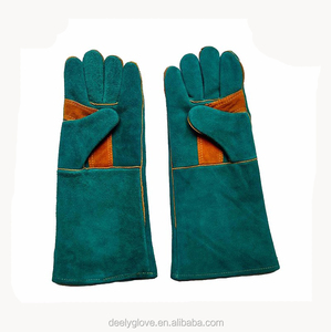 <span class=keywords><strong>Gant</strong></span> <span class=keywords><strong>de</strong></span> soudage pour cuir doublé, gantelets <span class=keywords><strong>de</strong></span> qualité supérieure, vert - Product Image 5