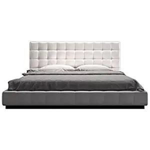 Platform Bed Voor Slaapkamer Meubilair Moderne Kingsize Gestoffeerde Lederen Meubelen Zacht Bed Lederen + Multiplex Frame 50 Sets