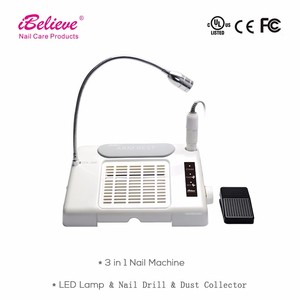 Colector de <span class=keywords><strong>Polvo</strong></span> para Uñas 3 en 1, <span class=keywords><strong>Taladro</strong></span> de 35000 RPM, Lámpara LED de Mesa, <span class=keywords><strong>Taladro</strong></span> para Uñas con Alta Potencia - Product Image 5