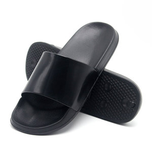 All'ingrosso personalizza il tuo logo pantofola scorrevole in eva nera, sandalo con diapositive in pvc, diapositive a sublimazione vuote nere per donna e <span class=keywords><strong>uomo</strong></span> - Product Image 6