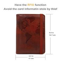 RFID memblokir sublimasi Rfid personalisasi Paspor Pemegang leher koper perjalanan dompet paspor untuk pria dan wanita