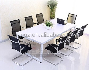Modern çalışma odası personel toplantı masası masası, küçük ofis konferans masası - Product Image 4
