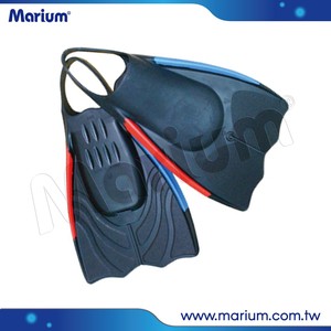 Short Blade Durable Natural Rubber Fins Water Sport Swimming Fins - Product Image 4