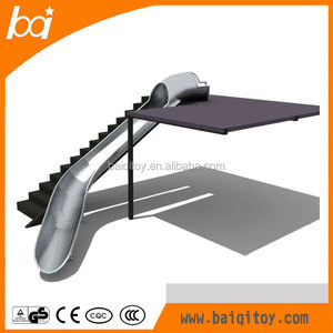 Tobogán de Acero Inoxidable para Interiores y Exteriores, Tobogán de <span class=keywords><strong>Tubo</strong></span> de Acero Inoxidable para Niños y Adultos con Tapa de Plástico - Product Image 2
