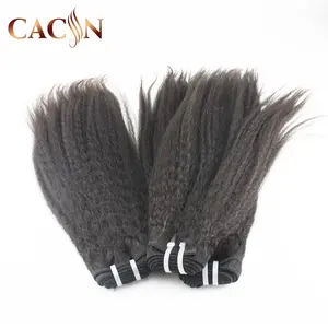 13a grade short brazilian human kinky straight hair weave